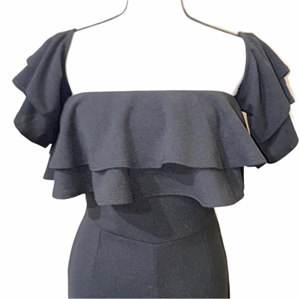 MIND CODE RUFFLE SLEEVE LEG JUMPSUIT